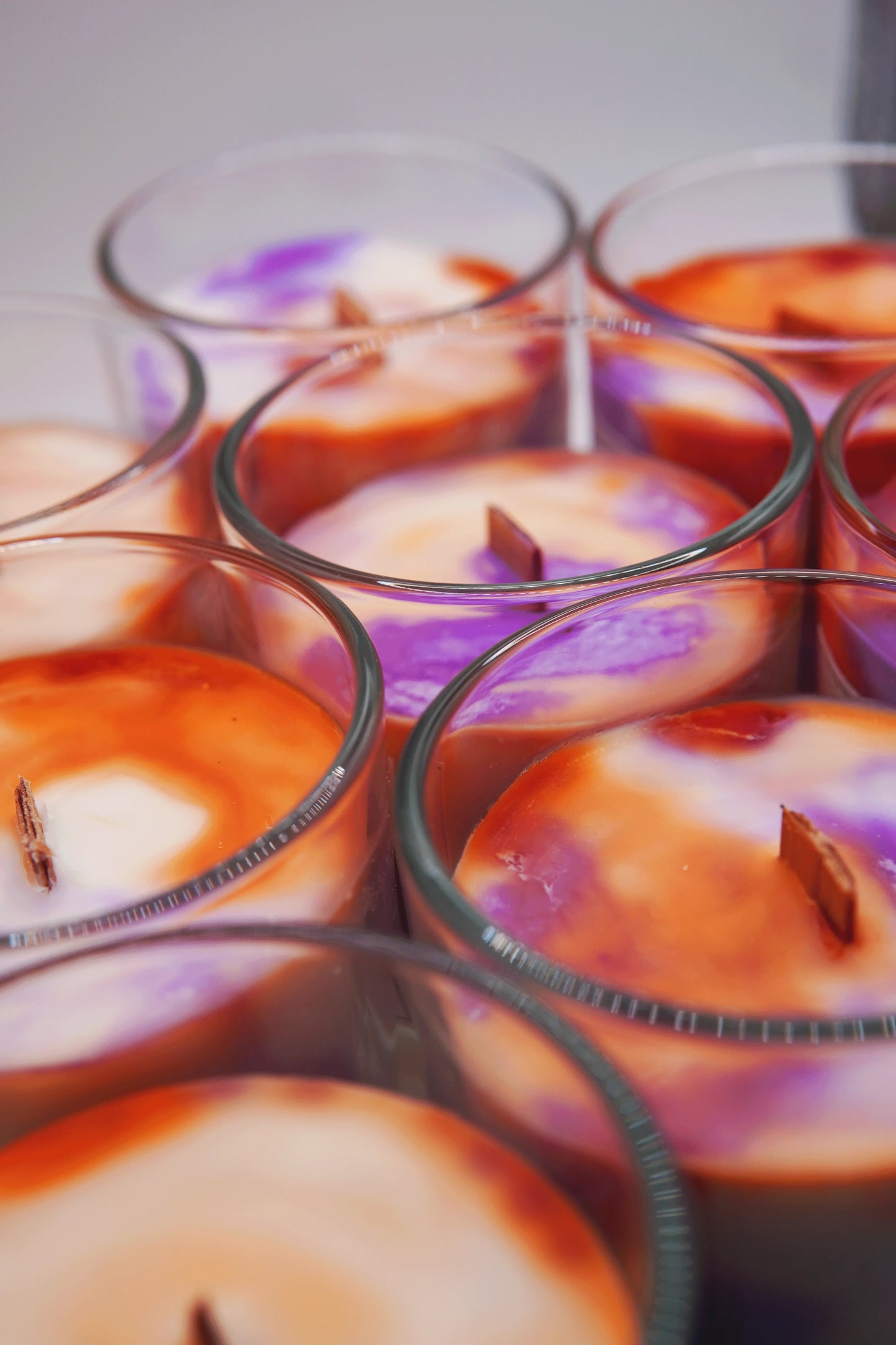 Soja-Duftkerze - Florida Sunset Orange | Lavendel