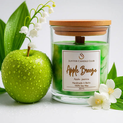 Soja-Duftkerze - Apple Breeze Apfel | Jasmin | Maiglöckchen