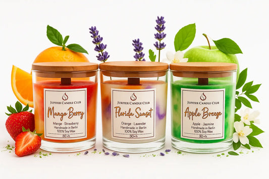 3 Soja-Duftkerzen Bundle Mango Berry | Apple Breeze | Florida Sunset
