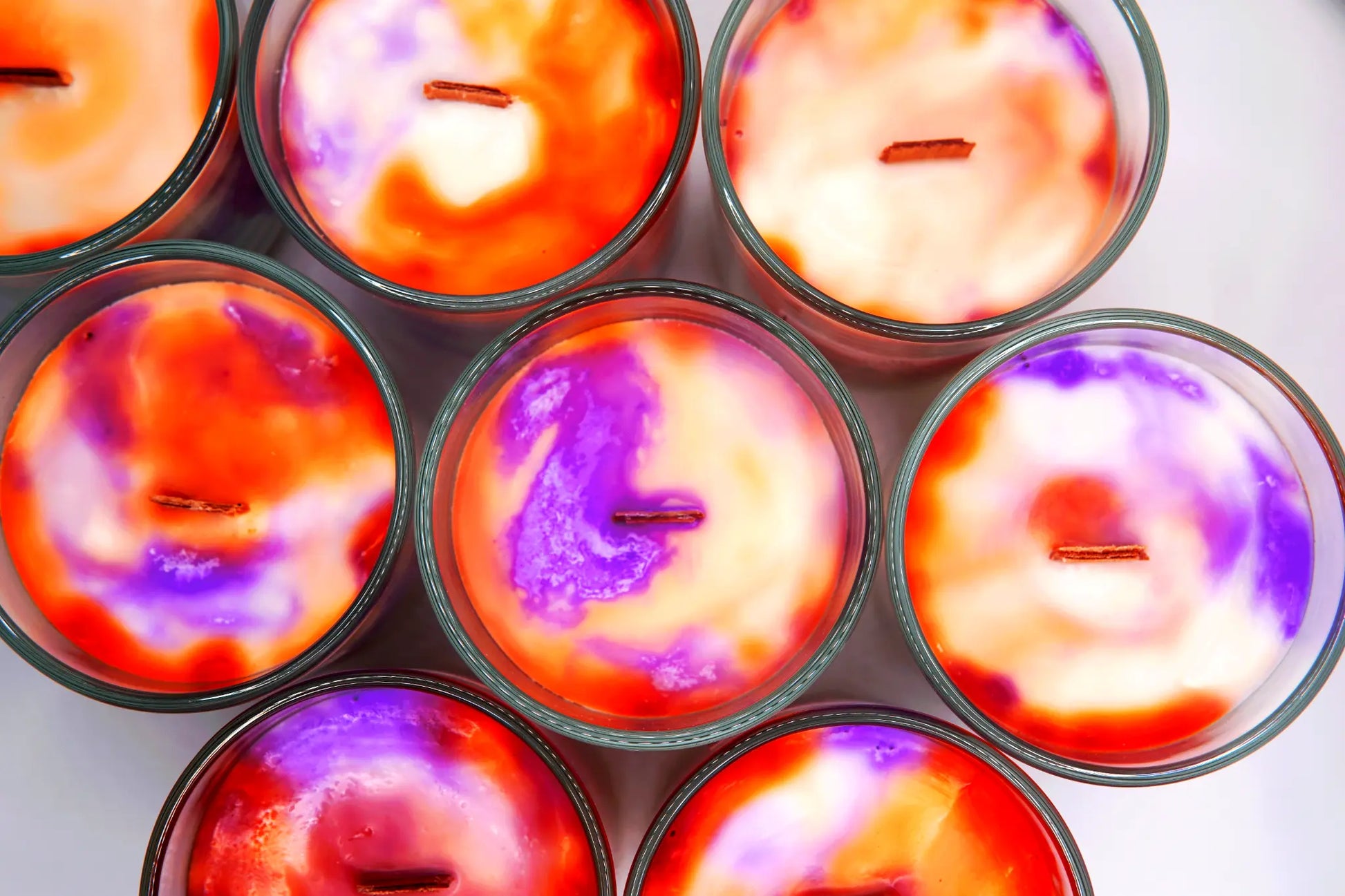 Soja-Duftkerze - Florida Sunset Orange | Lavendel