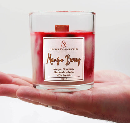 Soja-Duftkerze -Mango Berry Mango | Erdbeere | Vanille