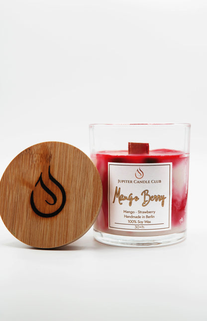 Soja-Duftkerze -Mango Berry Mango | Erdbeere | Vanille