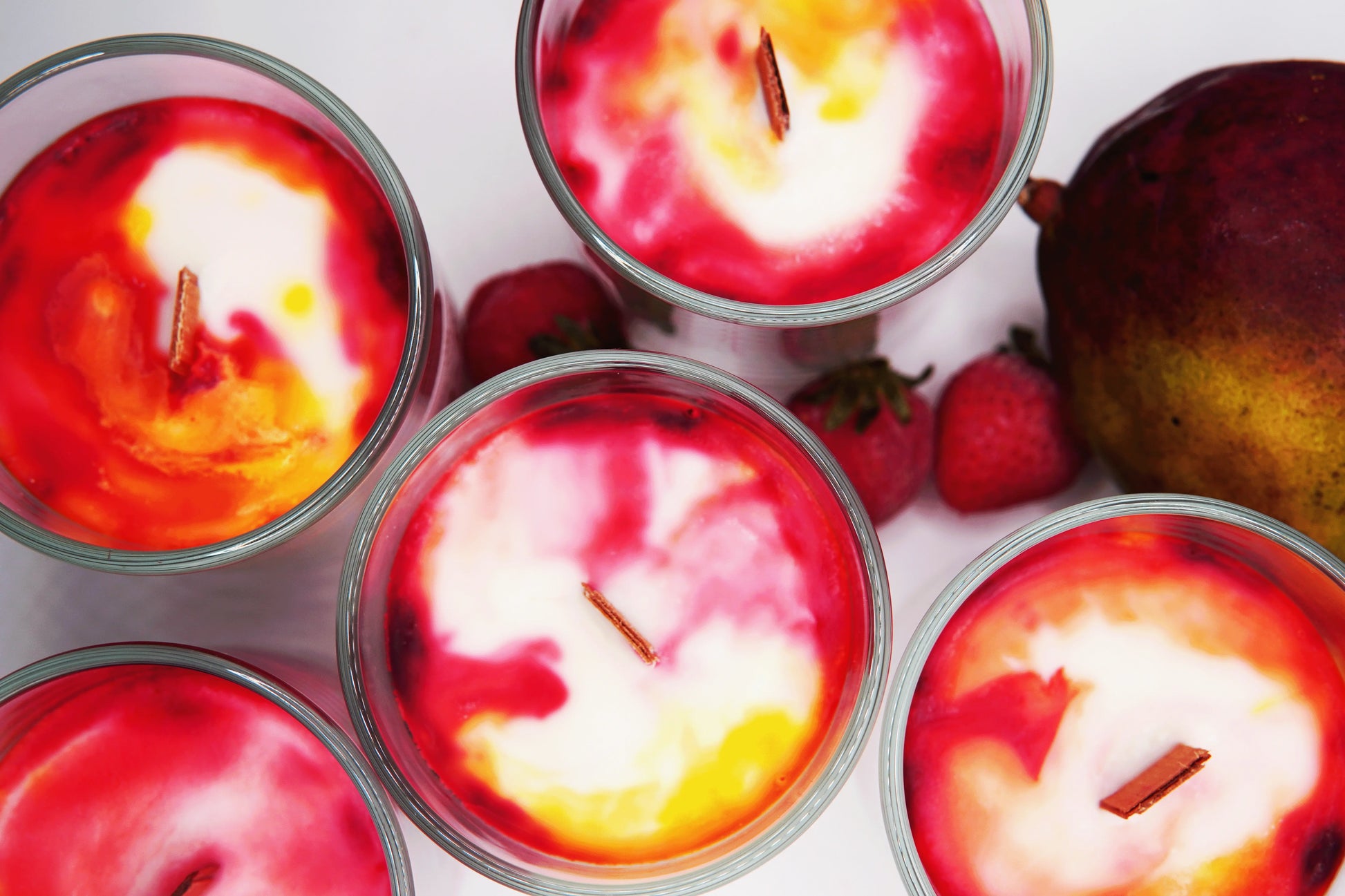 Soja-Duftkerze -Mango Berry Mango | Erdbeere | Vanille